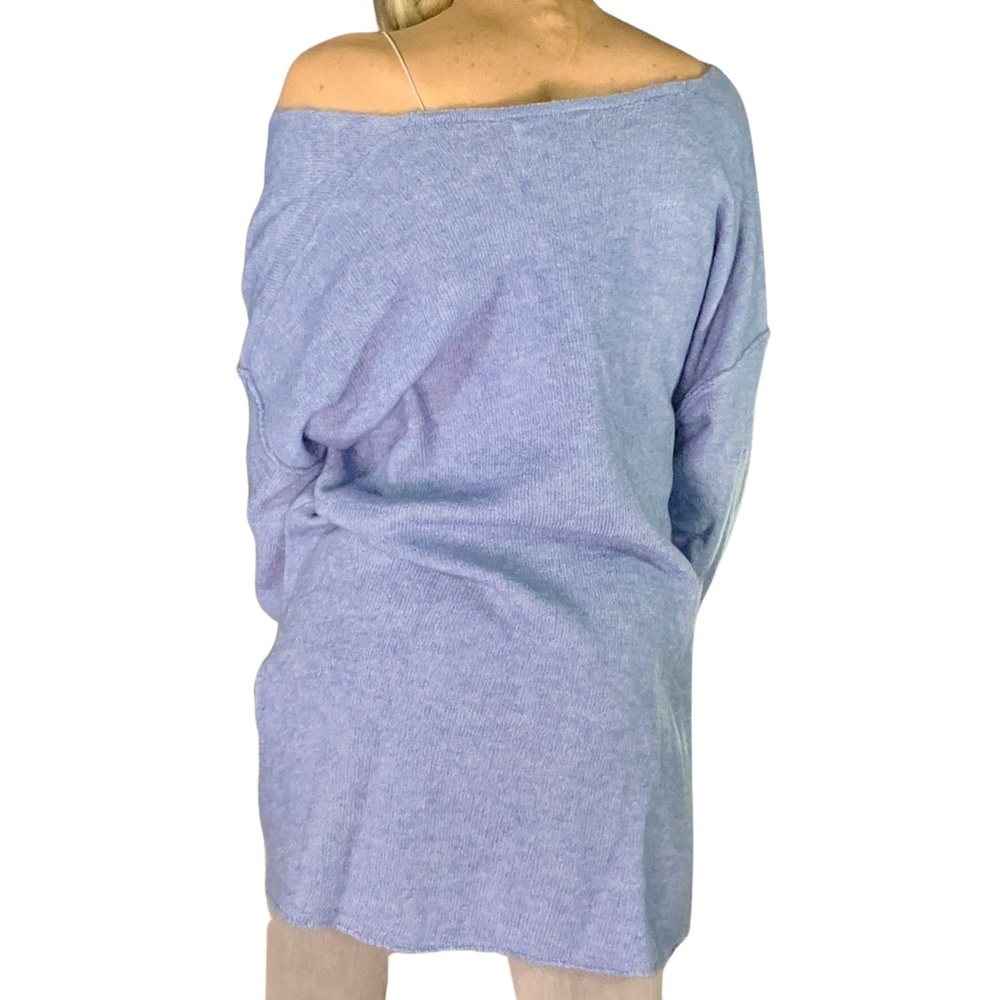 BOUTIQUE* PINCH Soft V-Neck‎ Side-Slit Knit Sweater - Picture 7 of 9